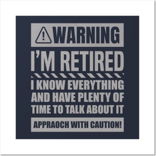 Retirement Design For Men Women Retiree Retired Retirement Posters and Art